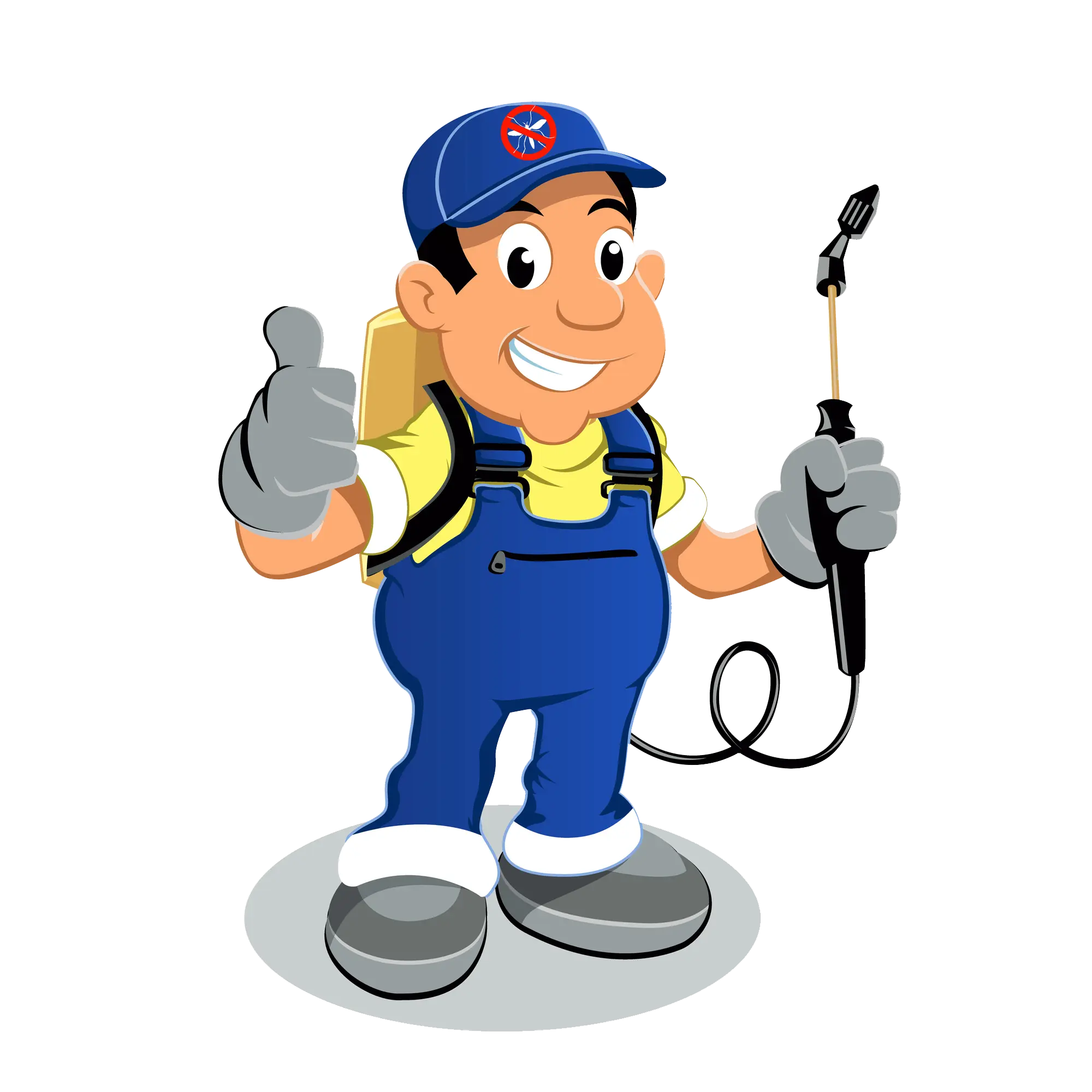 pest control man assuring high quality services